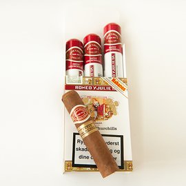 Xì gà Romeo y Julieta Petit Churchill Tubos - Hộp 3 điếu